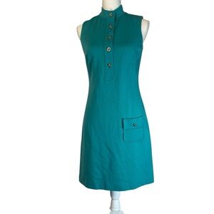 Women’s Trina Turk Sleeveless Mini Dress with Button‎ Detail Size 4 *J0163